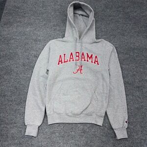 Alabama‎ Crimson Tide Champion Hoodie Adult XS Gray Fleece Long Sleeve Pullover